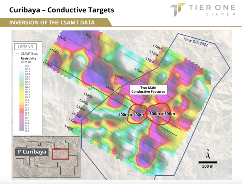 CSAMT for drill targetting, Curibaya, Peru – Quantec Geoscience